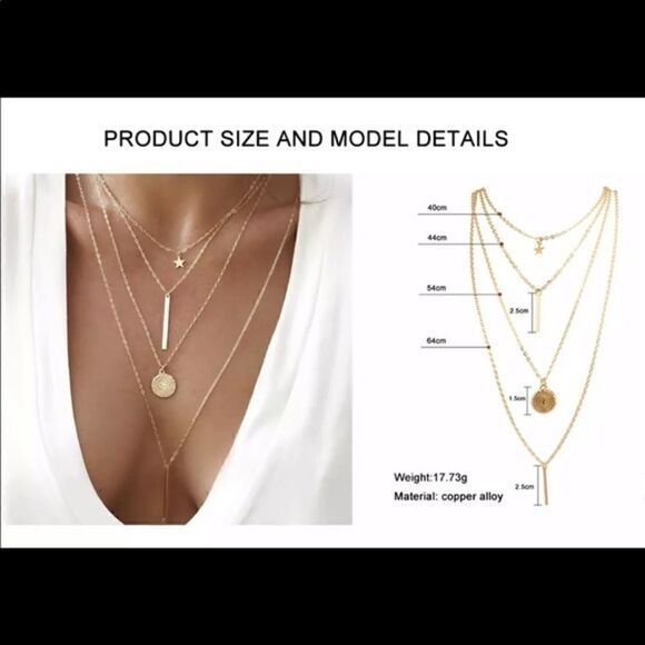 Multilayer Chain Necklace    - Picture 3 of 3